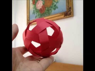 Simple Soccer Ball Paper Weaving