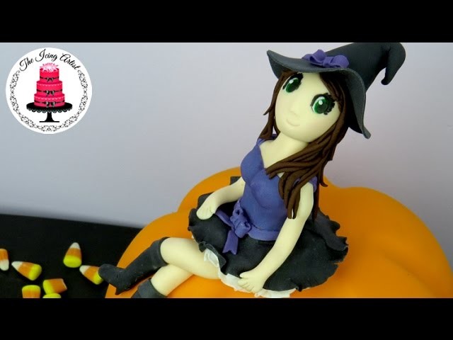 3D Edible Fondant Witch Figurine - How To With The Icing Artist