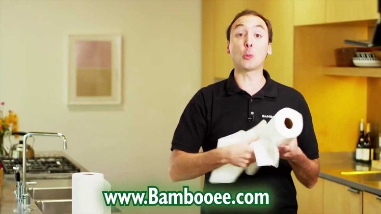 Bambooee Reusable Paper Towel Roll Commercial - Ditch Paper Towels Today
