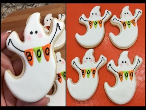 BOO Ghost Halloween Cookies(How To)