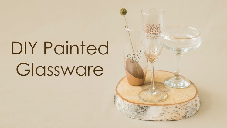 How to create elegant painted glassware
