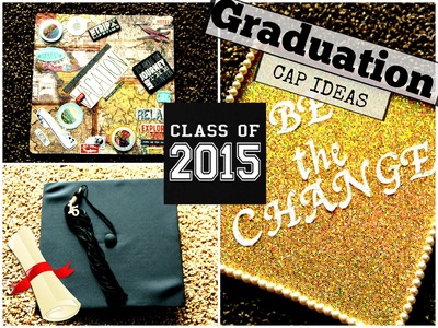 How To: Decorate Your Graduation Cap. Easy (Pinterest Inspired) || HeythereLaurin