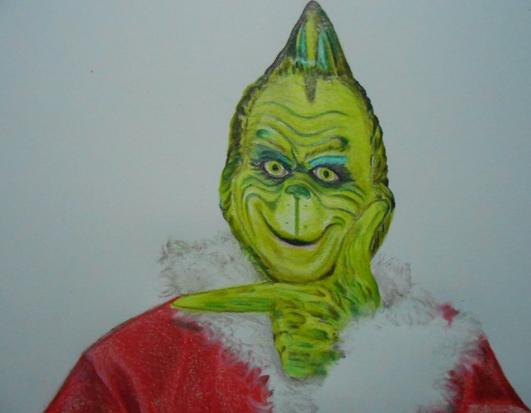 How to Draw Christmas The Grinch - Christmas Drawing Characters