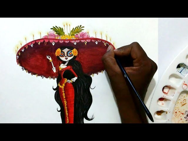 How to draw La Muerte  from book of life
