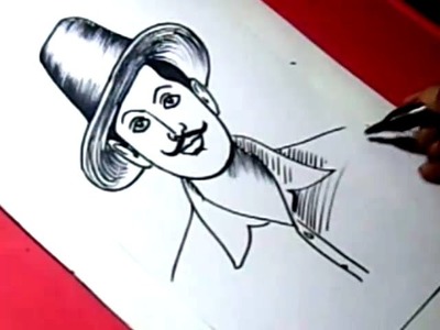 How to Draw SHAHID BHAGAT SINGH DRAWING step by step for KIDS