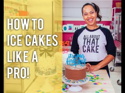 How To Fill, Crumb-Coat and Ice Cakes with Buttercream LIKE A PRO!