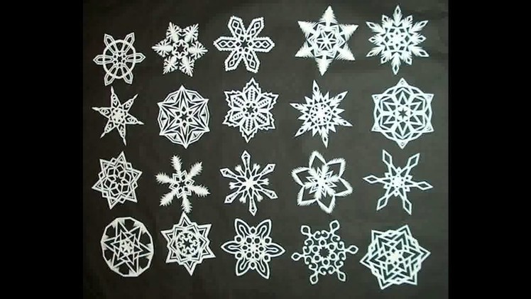 How to Make 6 Pointed Paper Snowflakes