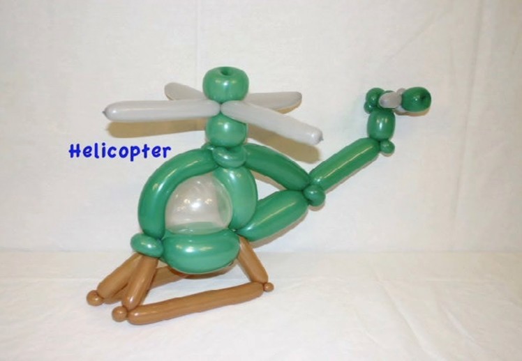 How to make a balloon helicopter by Stretch the Balloon Dude