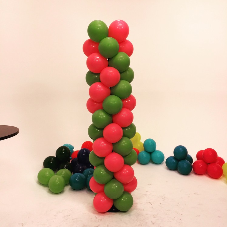 How To Make a Balloon Tower - ZigZag Pattern