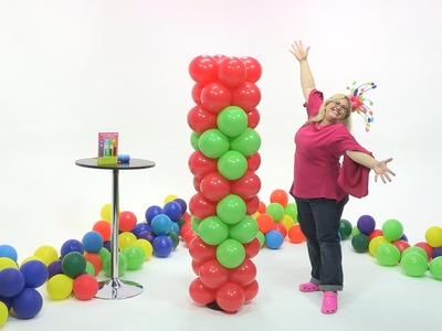 How To Make a Balloon Tower - Little Diamonds Pattern