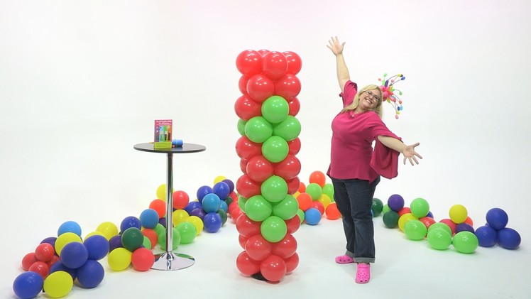 How To Make a Balloon Tower - Little Diamonds Pattern