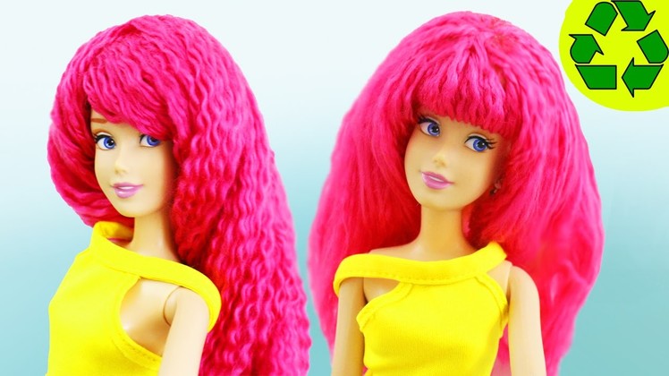 How to Make a DOLL WIG - Easy Doll Crafts