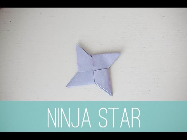 How to make a mini paper ninja star