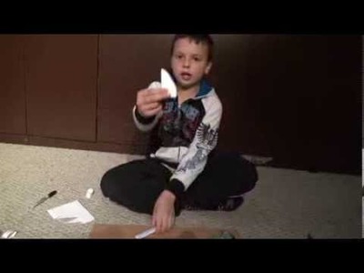 How To Make A Paper Knife! Arts And Crafts For Kids. Visit MrBeesCorner.com