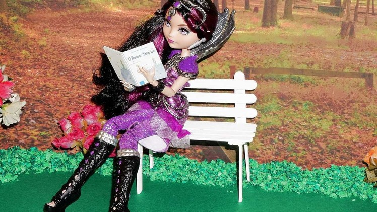 How to make a Park Bench for doll (Monster High, EAH, Barbie, etc)