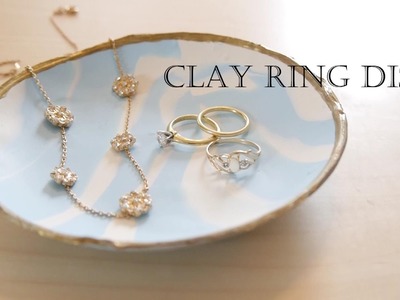 How to make a ring dish out of clay (easy!)