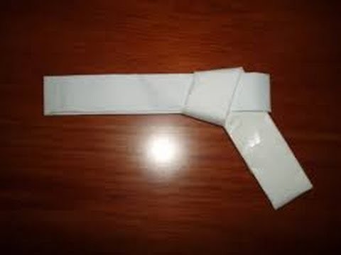 How To Make A Rubber Band Gun Out Of Paper! EASY