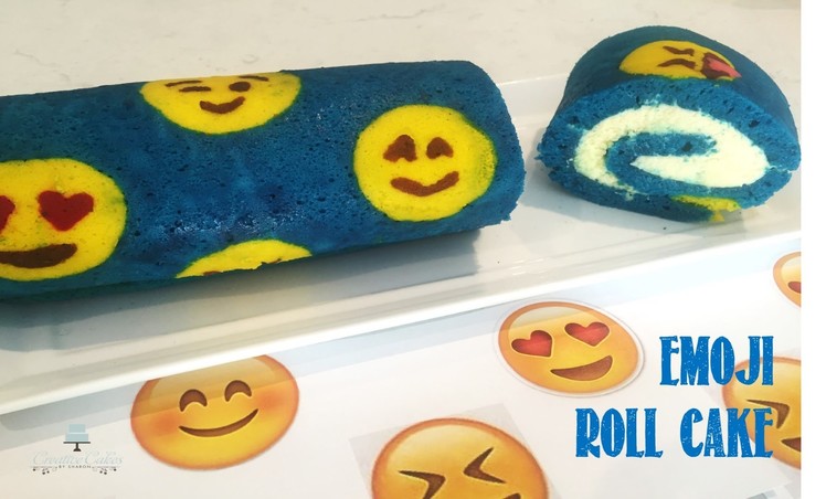 How to make an Emoji Roll Cake from Creative Cakes by Sharon