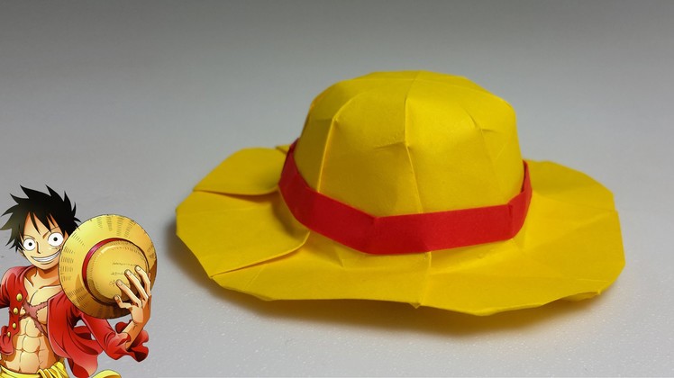 How to make an origami straw hat (One Piece) (Henry Phạm)