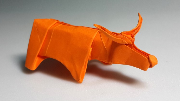 How to make an origami water buffalo (Henry Phạm)