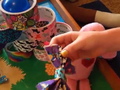 How To Make Duct Tape Bows (kids projects)