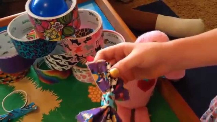 How To Make Duct Tape Bows (kids projects)