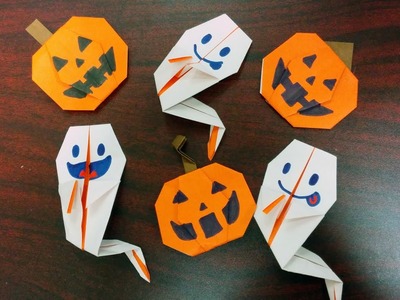 How to Make Ghost and Pumpkin Origami