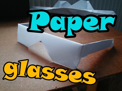 | How To Make | paper glasses (origami tutorial)