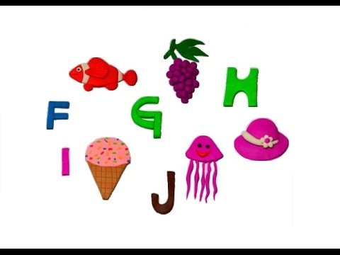 How to make Play-Doh Alphabet, Play-Doh ABC (F, G, H, I, J)