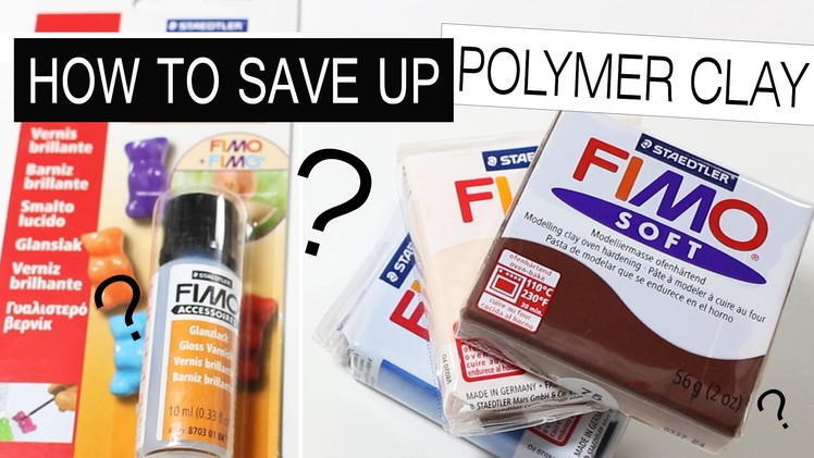 HOW TO SAVE UP POLYMER CLAY? (aluminium foil trick) Poly tips & tricks #3