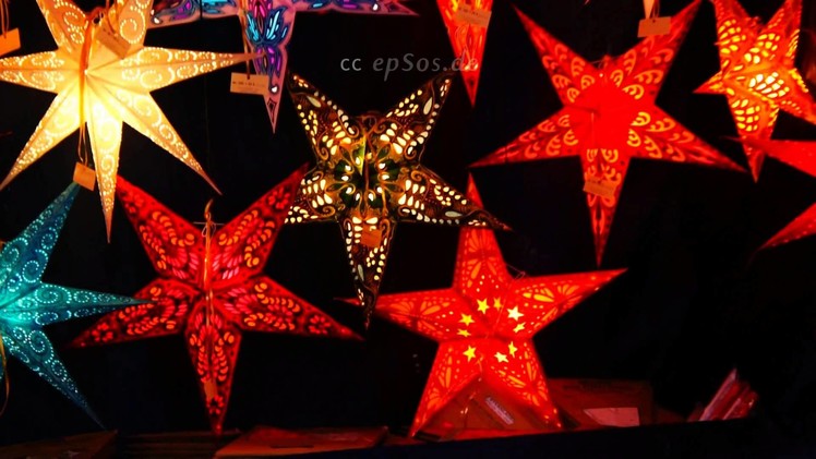 Magic Christmas Stars for Decoration in Germany
