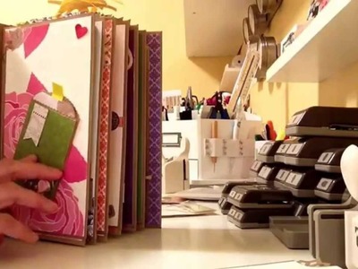 Paper Bag Mini Album.Recollections Modern Bouquet Paper Pad. Inspired by My Sisters Scrapper.