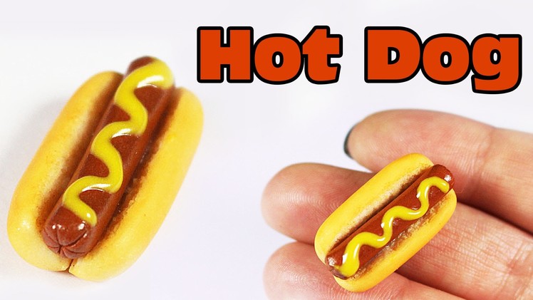 Polymer clay Hot Dog TUTORIAL