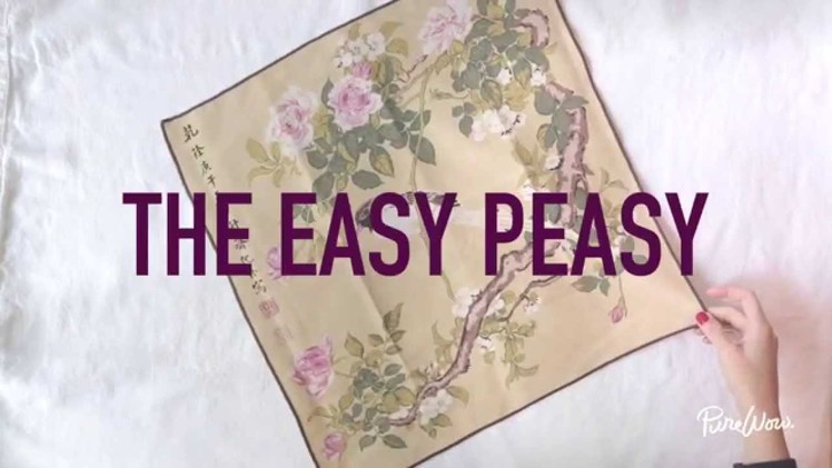 PureWow Presents: How to Fold a Napkin (The Easy Peasy)