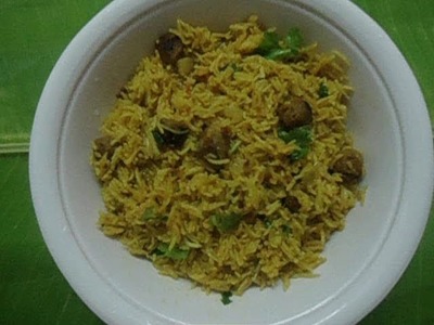 Soya Chunk Biryani