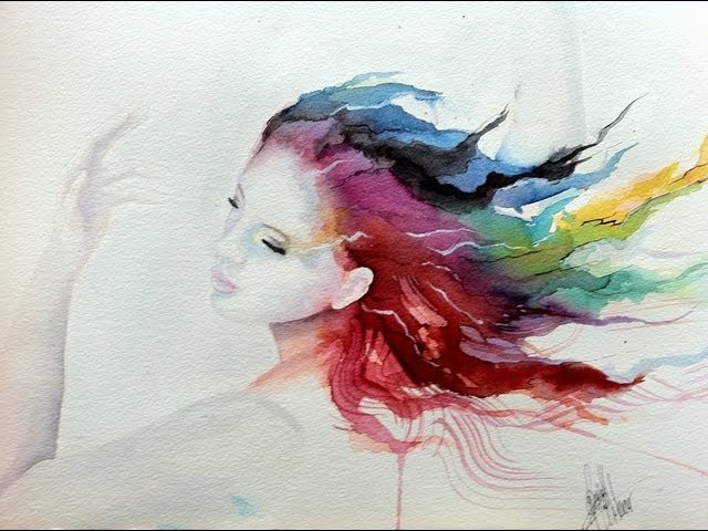 Speed Painting- Watercolor 'The Dancer'