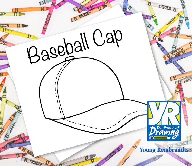 Teaching Kids How to Draw: How to Draw a Baseball Cap