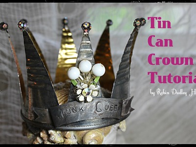 Tin Can Crown Tutorial: DIY crown, wedding, recycled crafts,  tin can crown