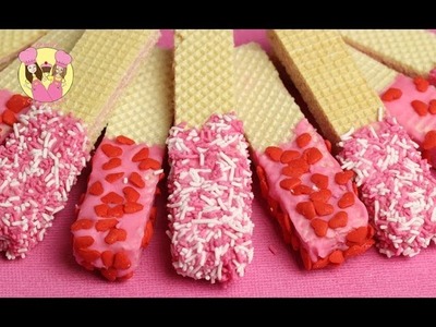 VALENTINE WAFER COOKIES - easy  Mothers day or valentines treats - how to baking