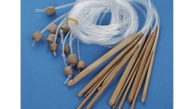 12 Sizes Afghan Tunisian Carbonized Bamboo