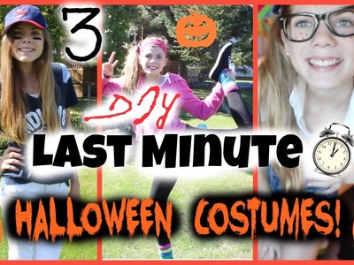 3 DIY Last Minute Halloween Costumes!!