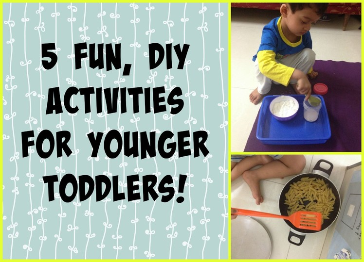 5 DIY activity ideas for younger toddlers (Free, non-toy activities!)