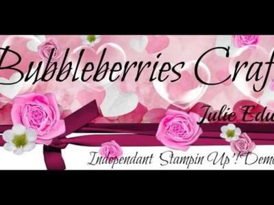 A Personal Message from Bubbleberries Craft including upcoming projects for September 2015