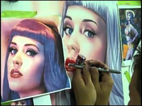 Airbrushing A Portrait of Katy Perry