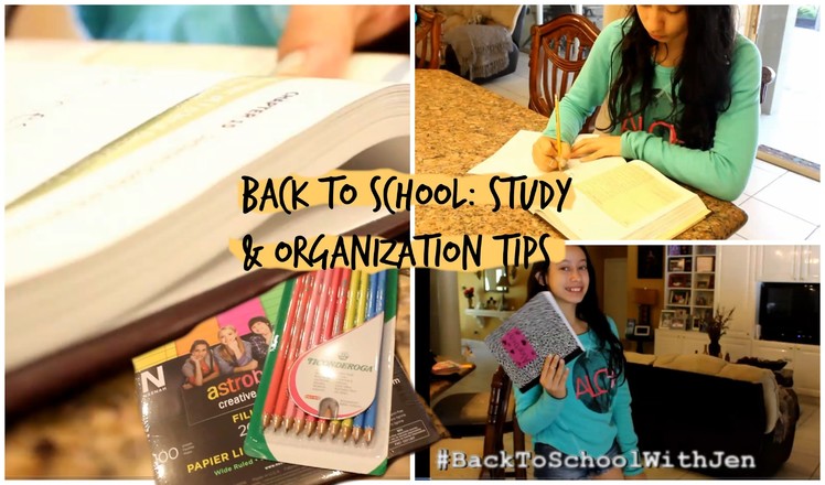 Back To School: Study & Organization Tips+ DIY School Supplies