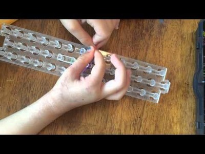 Butterfly loom band ring tutorial.