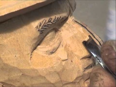 Carving a Nose - Clip from Ian Norbury DVD Carving Uncle Sam - Woodcarving