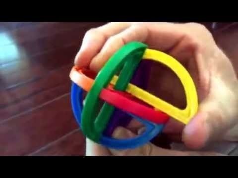 Chuck E Cheese puzzle ball. How to take apart and put back together. One piece is the key!