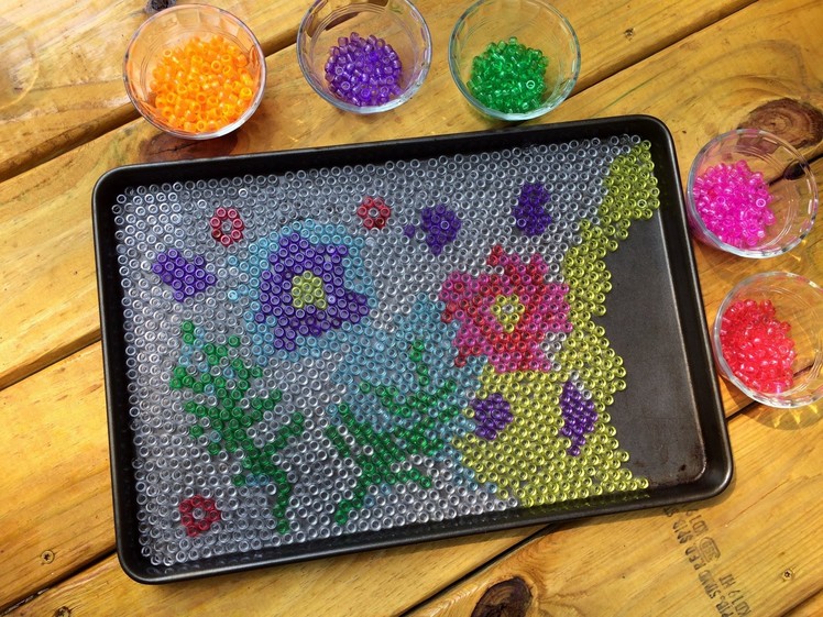 Cool Garden Art from Melted Pony Beads