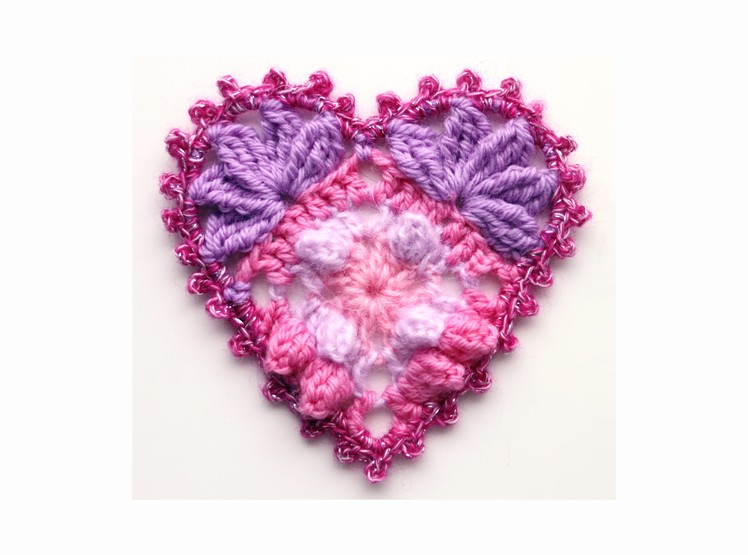 Crochet heart for Valentine's Day, wedding or Christmas decoration
